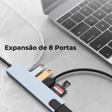 Adaptador Tipo-C 8 Portas