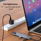 Adaptador Tipo-C 8 Portas